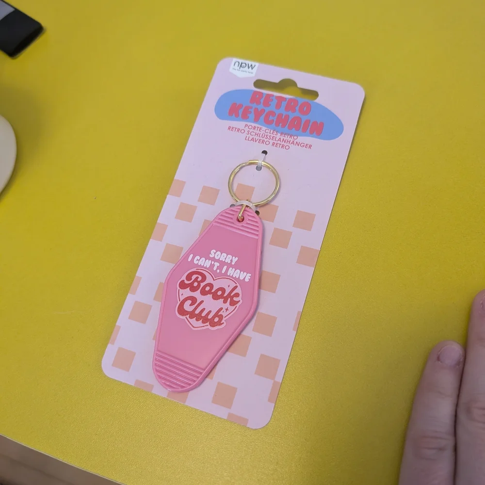 Pink Retro Keychain - Picture 2 of 3